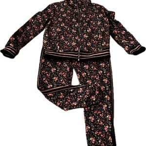 Art Class Black Floral Kids Matching Set